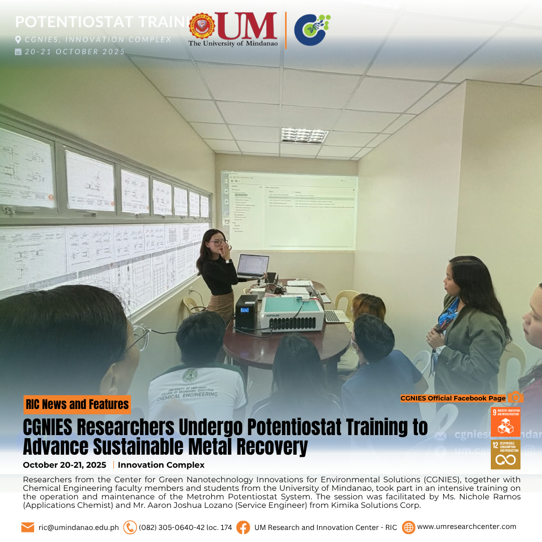 CGNIES Researchers Undergo Potentiostat Training to Advance Sustainable Metal Recovery